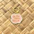 Do the Damn Thing, Soft Enamel Gold Metal Keychain, 2x1.75"