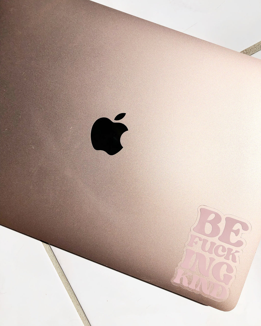 Be Fucking Kind (Stacked) Clear Sticker, 3x2in.