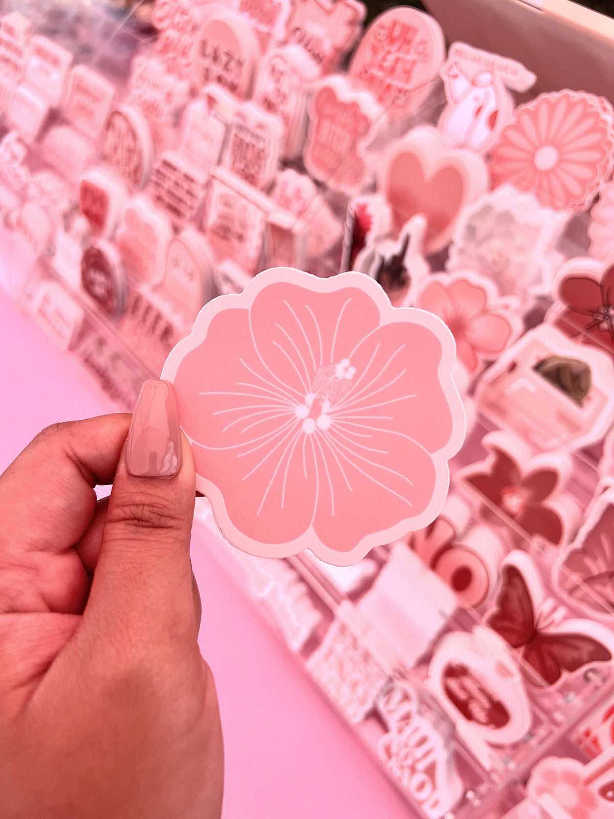 Hibiscus #1 Sticker/Magnet, 3x3"