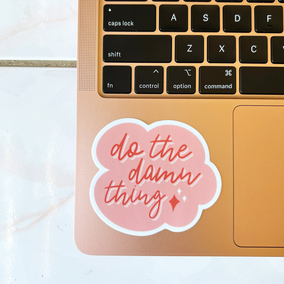Do the Damn Thing Sticker/Magnet, 3x2.5in.