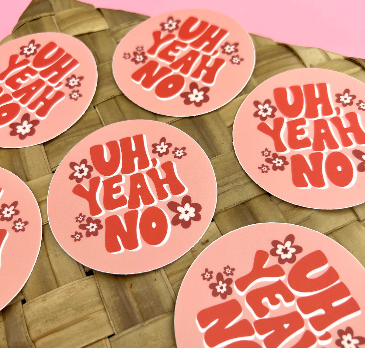 Uh Yeah No Sticker/Magnet, 3x3"