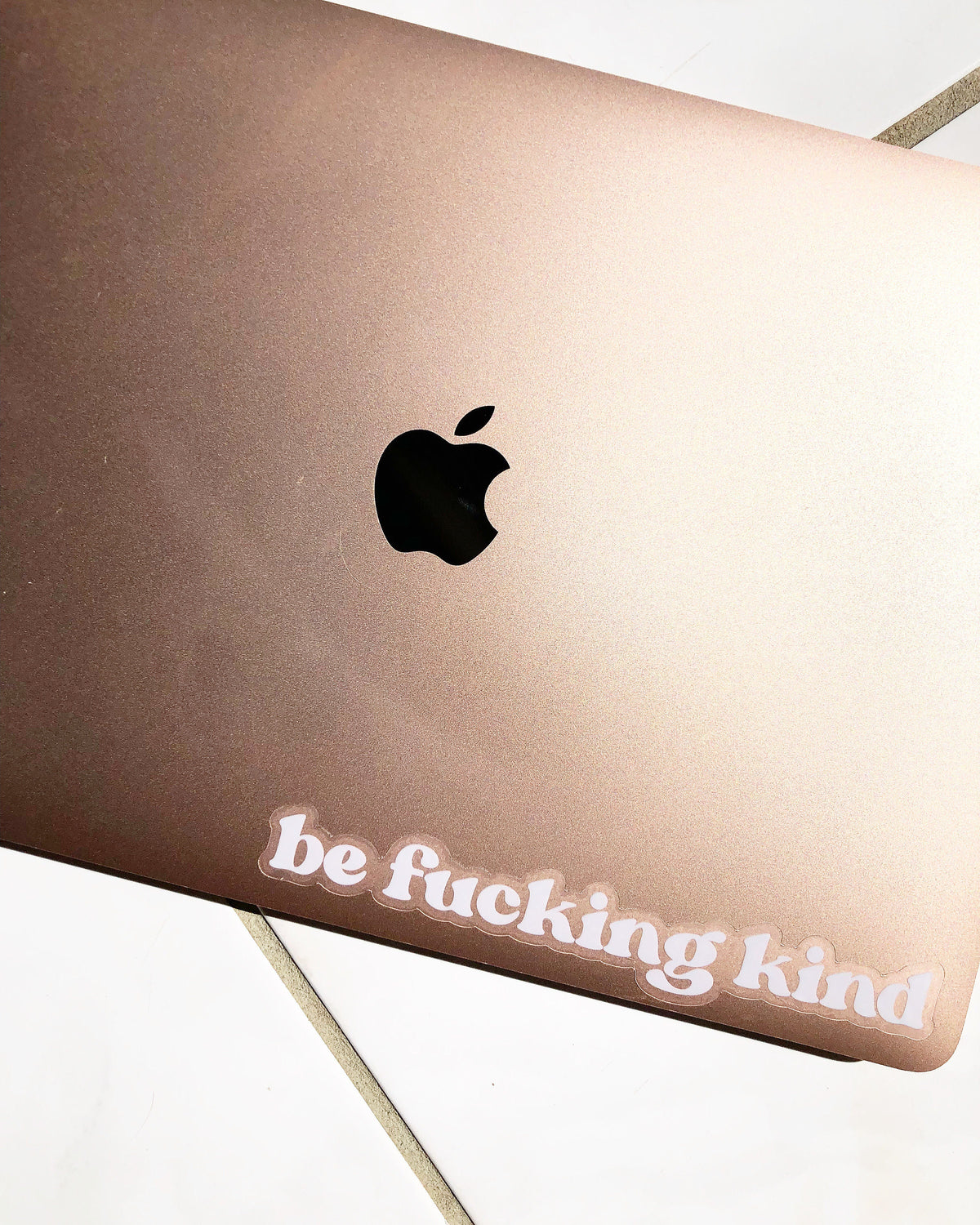 Be Fucking Kind Clear Sticker, 6.5x0.75"