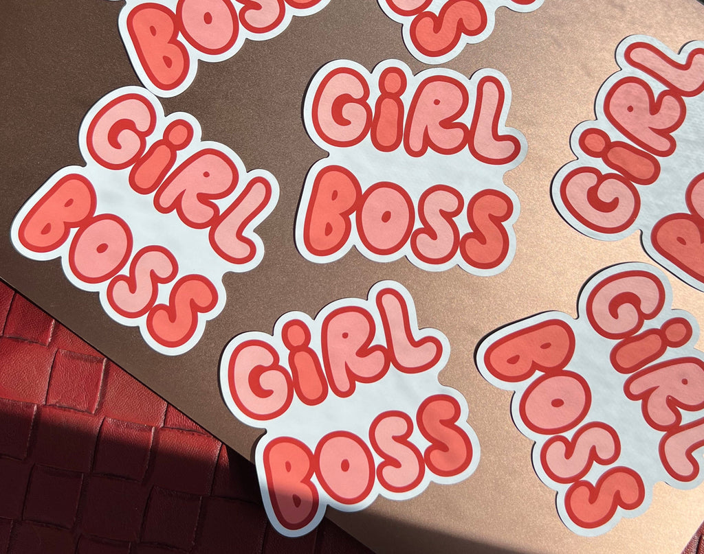 Girl Boss Magnet, 3x3 in.