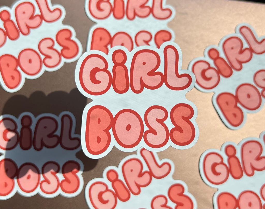 Girl Boss Magnet, 3x3 in.