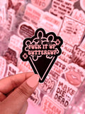Fuck It Up Buttercup Bouquet Sticker/Magnet, 3x2.4"