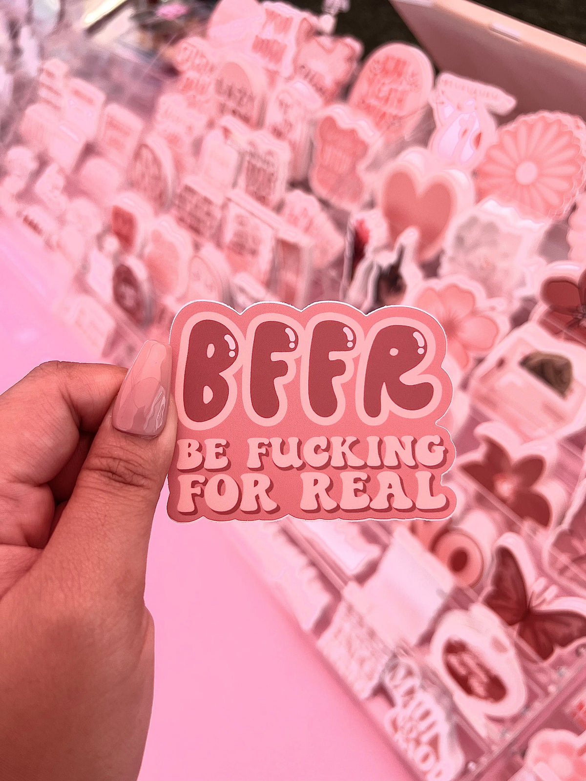 BFFR Be Fucking For Real Sticker/Magnet, 3x2.25"