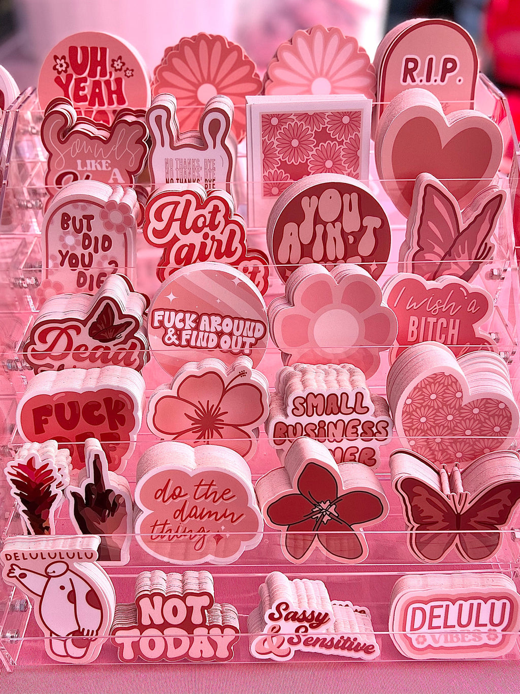 Middle Finger Sticker/Magnet, 3x1.5in.