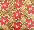 Orchid Red Pink Flower Sticker, 3x2.75"