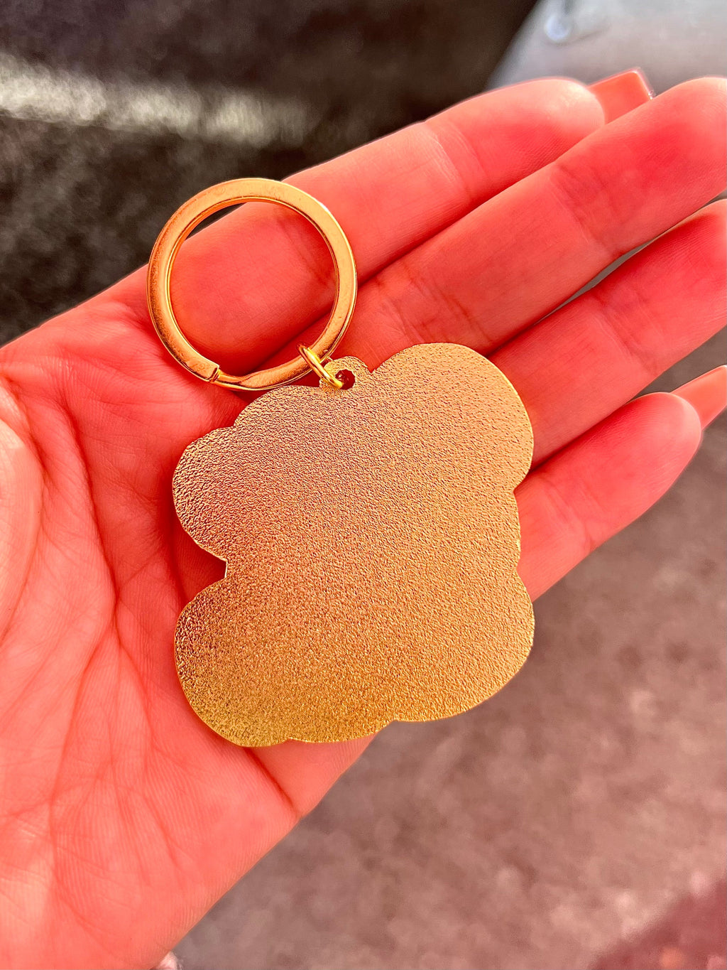 I Wish A Bitch Would, Soft Enamel Gold Metal Keychain, 2x1.75"