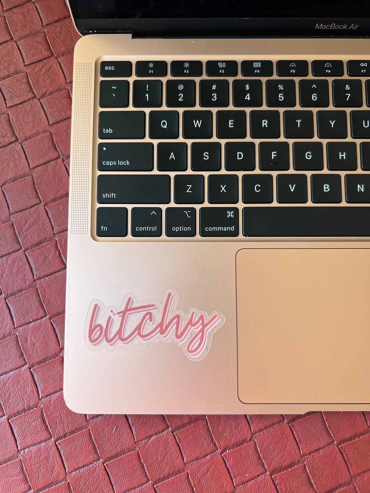 Bitchy Clear Sticker, 3x1.5"