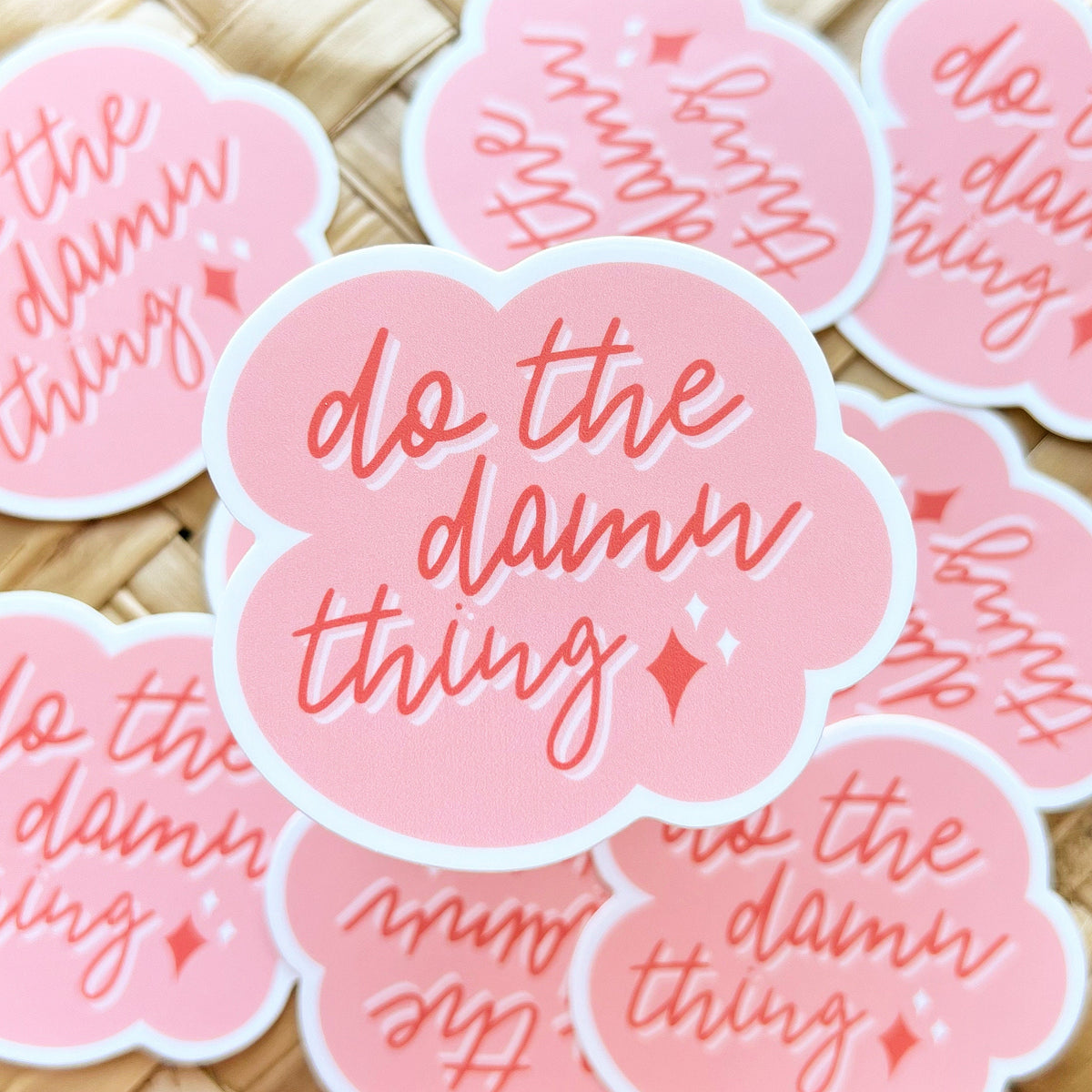 Do the Damn Thing Sticker/Magnet, 3x2.5in.