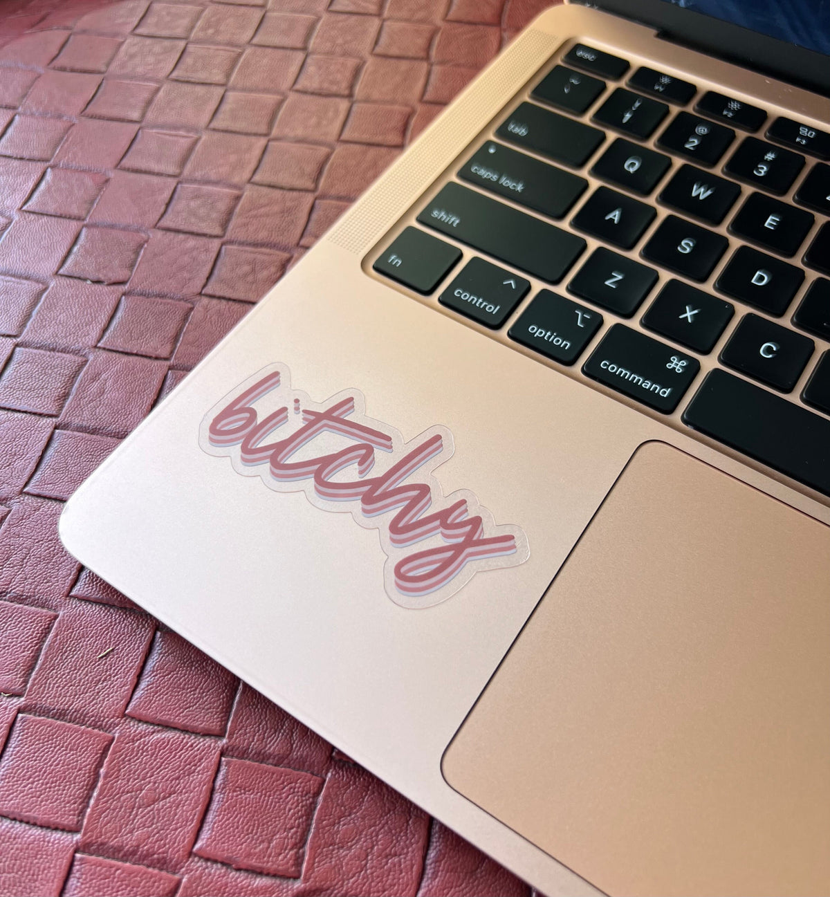 Bitchy Clear Sticker, 3x1.5"
