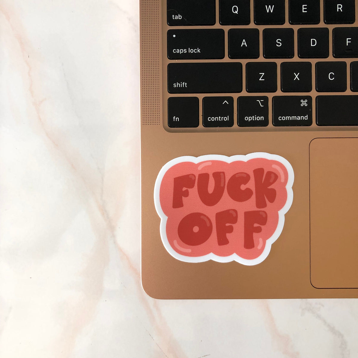 Fuck Off Bubble Sticker/Magnet, 3x2.25 in.