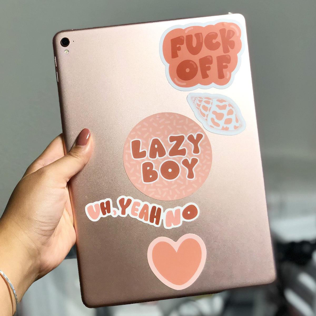 Fuck Off Bubble Sticker/Magnet, 3x2.25 in.