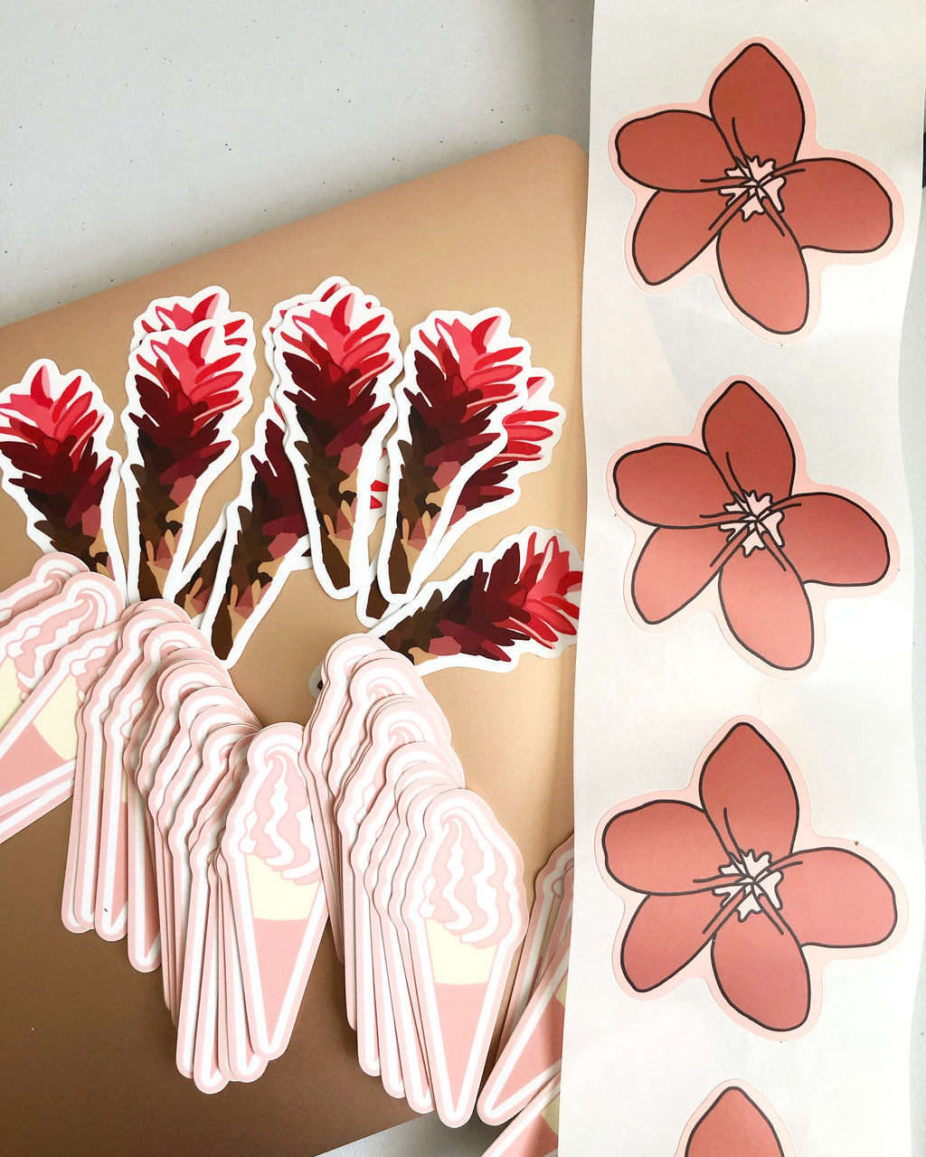 Ginger Plant Sticker/Magnet, 3x1.25 in.