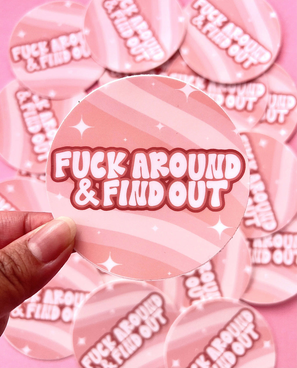 FAFO Fuck Around & Find Out Sticker/Magnet, 3x3in.