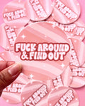 FAFO Fuck Around & Find Out Sticker/Magnet, 3x3in.