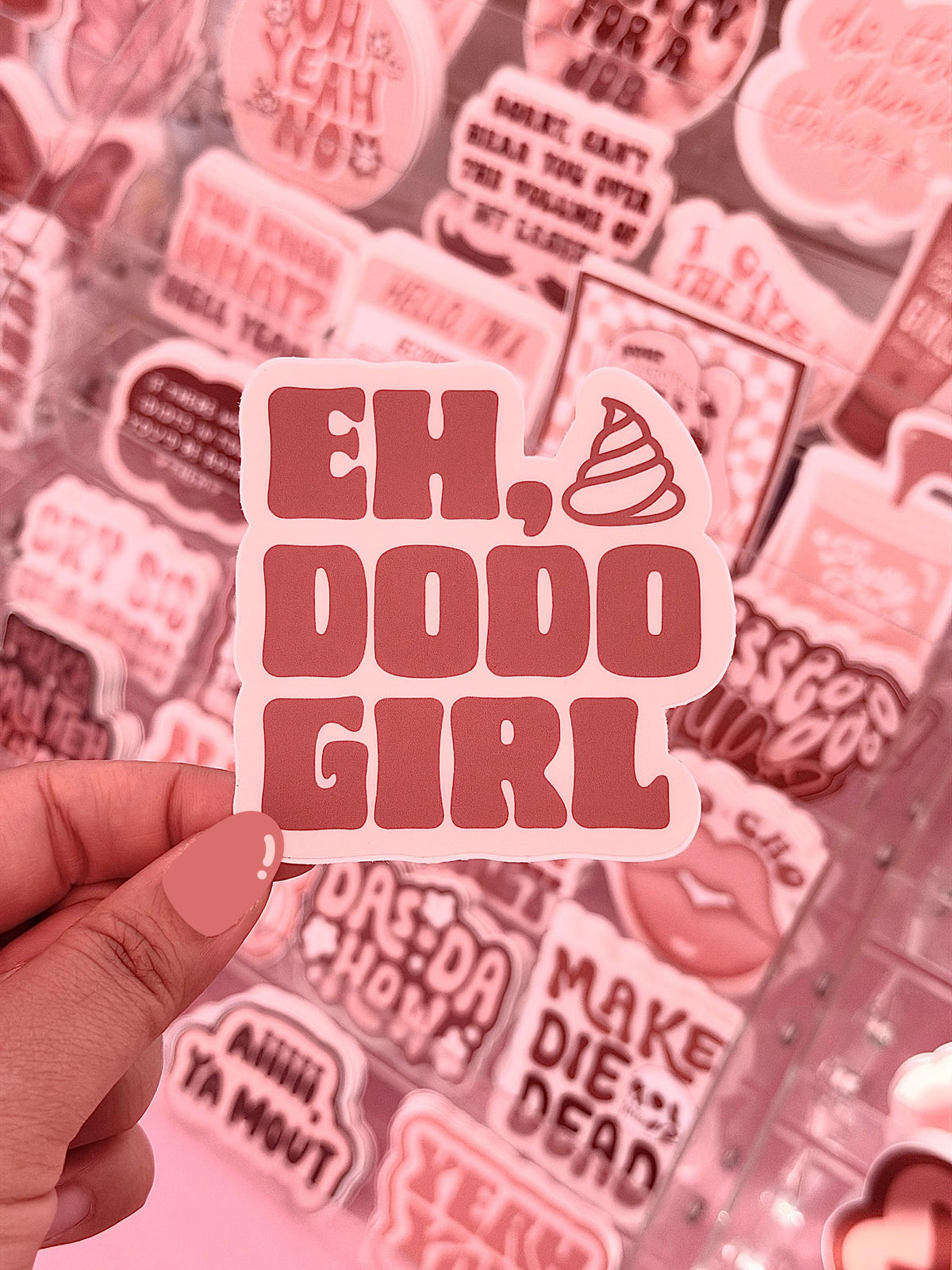 Eh Dodo Girl Sticker/Magnet, 3x3"