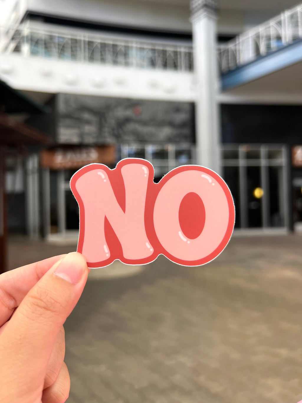 No Pink Sticker/Magnet, 3x2"