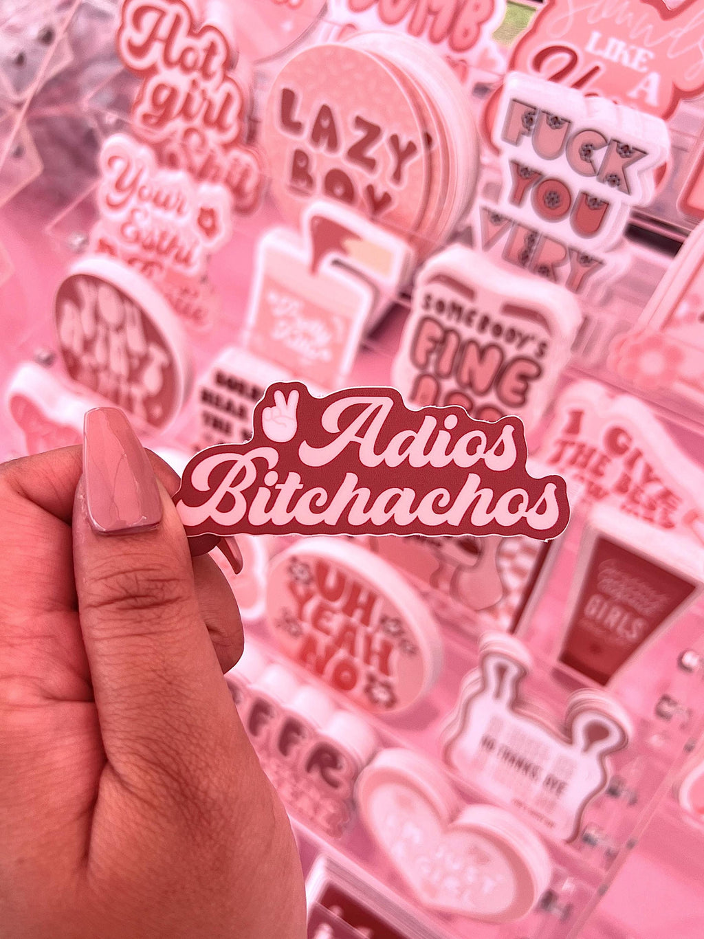 Adios Bitchachos Sticker/Magnet, 3x1.2"