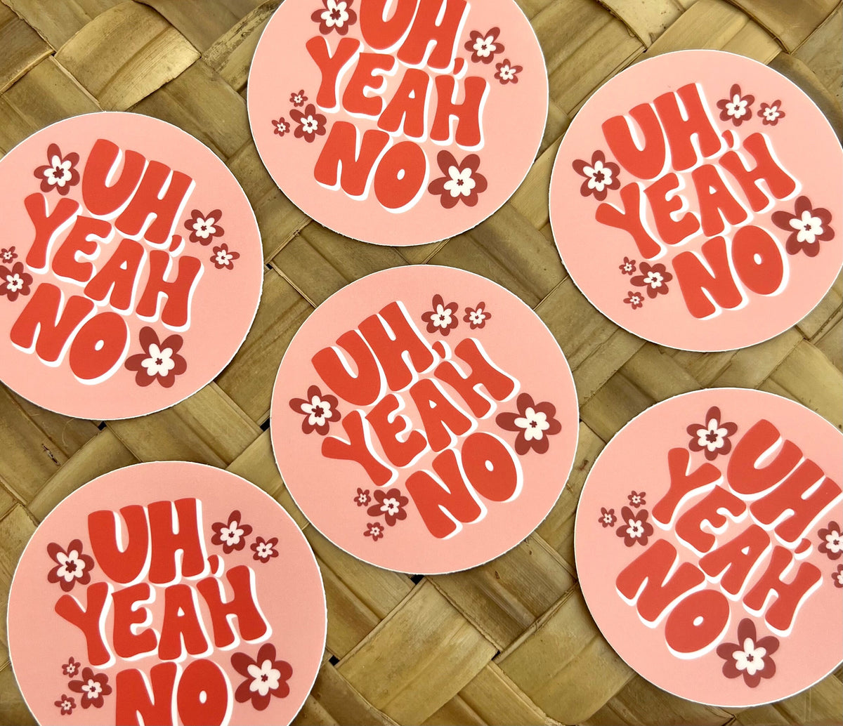 Uh Yeah No Sticker/Magnet, 3x3"