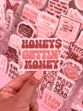 Honeys Gettin' Money Sticker/Magnet, 3x2.3"