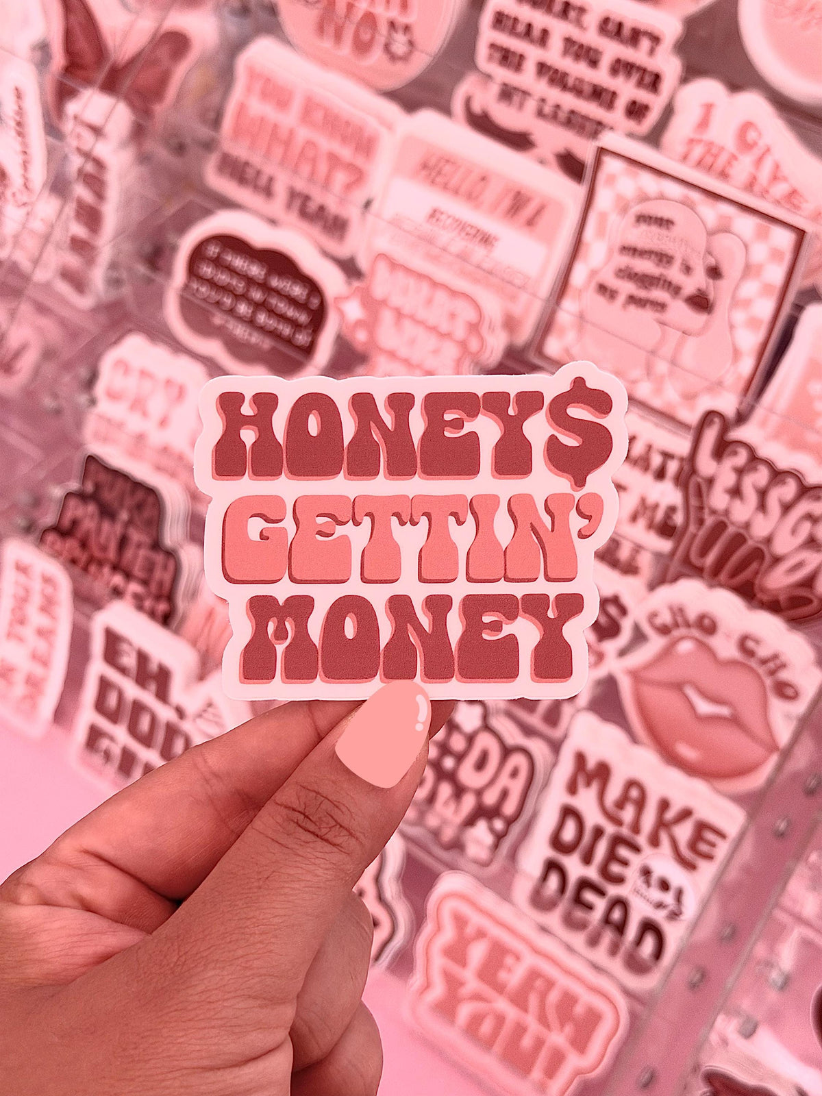 Honeys Gettin' Money Sticker/Magnet, 3x2.3"
