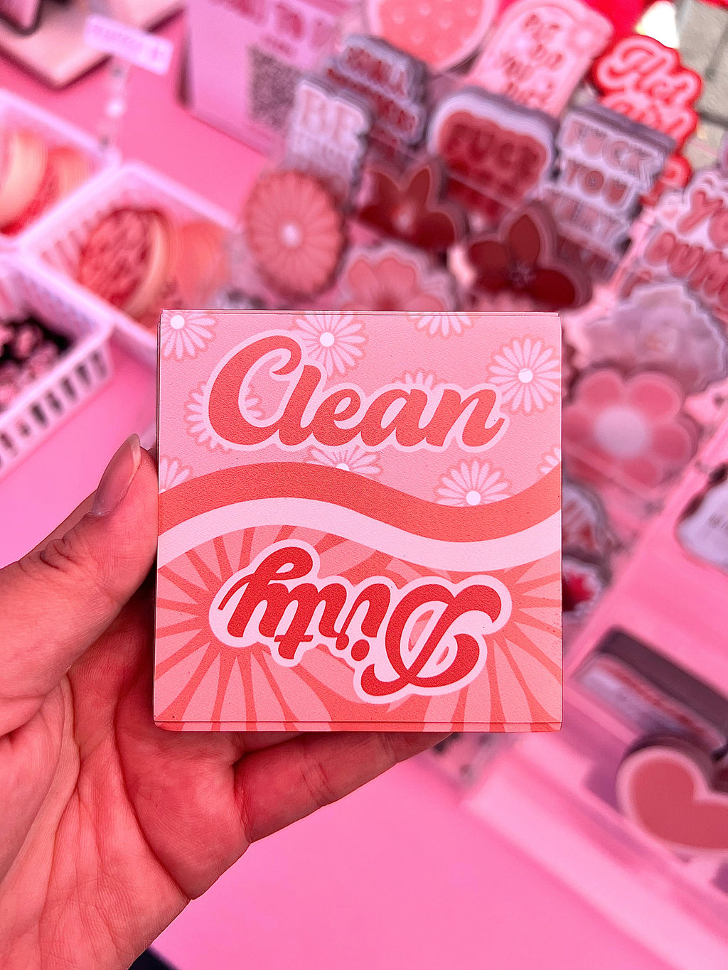 Dirty Clean Dishwasher Magnet, 3x3in.