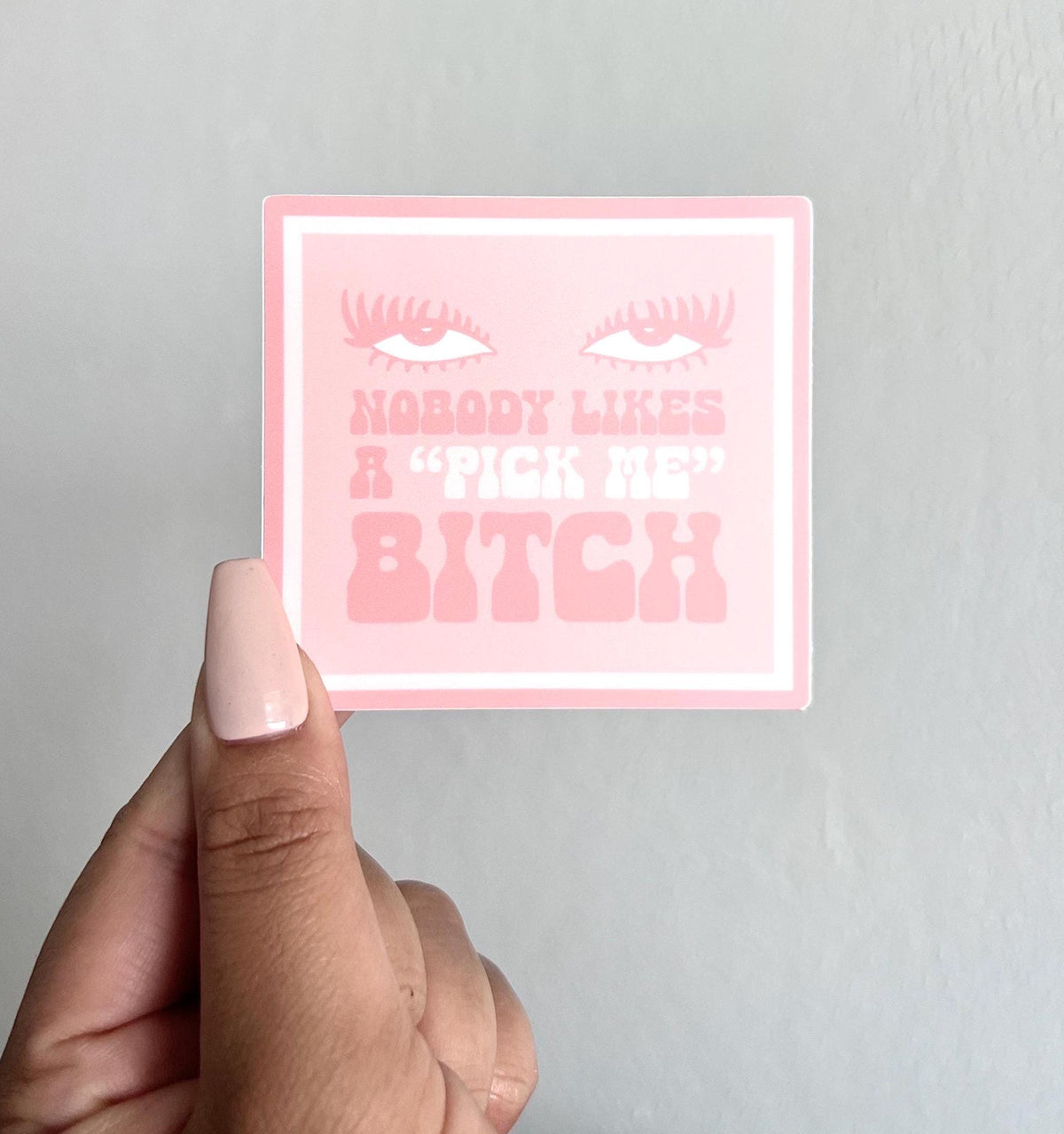 Nobody Likes a Pick Me Bitch Sticker/Magnet, 3x2.75"