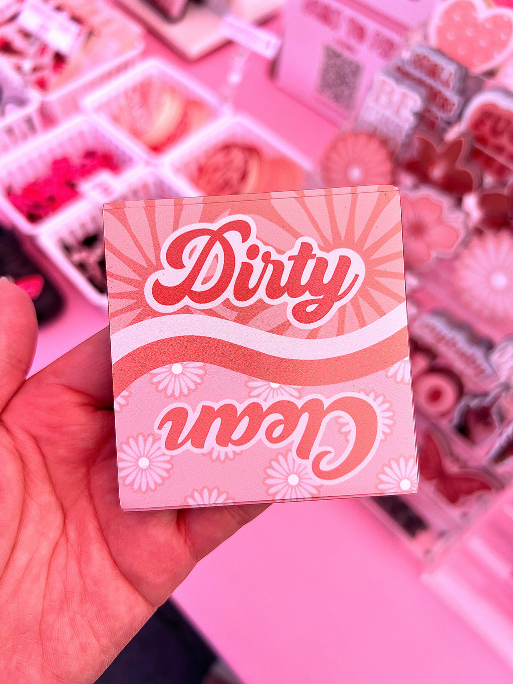 Dirty Clean Dishwasher Magnet, 3x3in.