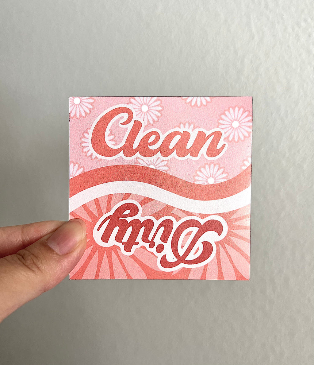 Dirty Clean Dishwasher Magnet, 3x3in.