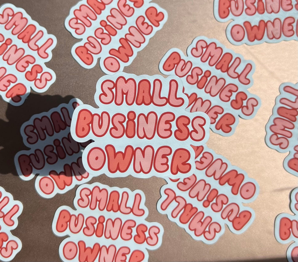 Small Business Owner Sticker/Magnet, 3x2.25 in.