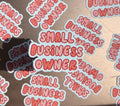Small Business Owner Sticker/Magnet, 3x2.25 in.