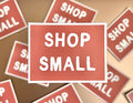 Shop Small Sticker/Magnet, 3x2.25in.