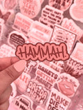 Hammah Sticker/Magnet, 3x1.1"