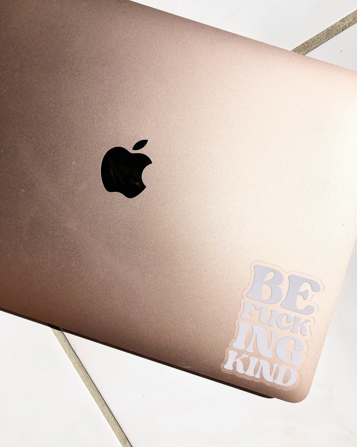 Be Fucking Kind (Stacked) Clear Sticker, 3x2in.