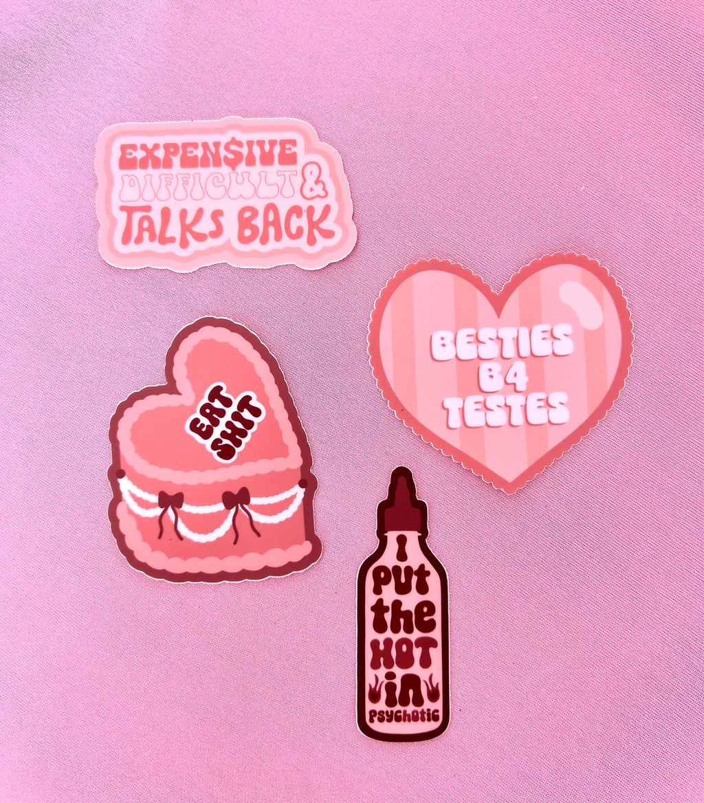 Eat Shit Cake Sticker/Magnet, 3x2.5"
