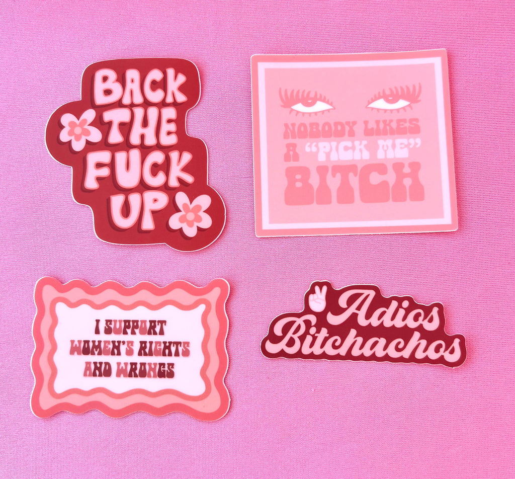 Adios Bitchachos Sticker/Magnet, 3x1.2"