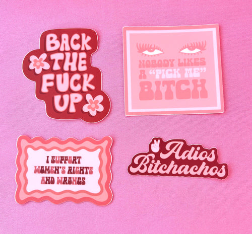 Adios Bitchachos Sticker/Magnet, 3x1.2"